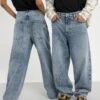 YOURTURN Baggy Jeans Unisex - Jean Boyfriend - Dark Blue Denim 2 YOURTURN Baggy Jeans Unisex - Jean Boyfriend - Dark Blue Denim -Anna Field Soldes 065c168ac6014a5eabb0b9d456597c17