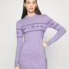 Chiara Ferragni Maxilogo Dress - Robe Pull - Purple -Anna Field Soldes 0c625977bfdb4734a935cfded1bda866