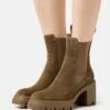 Pier One Leather - Bottines À Talons Hauts - Khaki -Anna Field Soldes 10d4c9e105d64d04a37d36749ce2db19