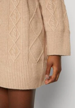 Even&Odd Perkin Ausschnitt Mini Strickkleid - Robe Pull - Tan -Anna Field Soldes 1c2791008dc3482786da4837dbbd82c9