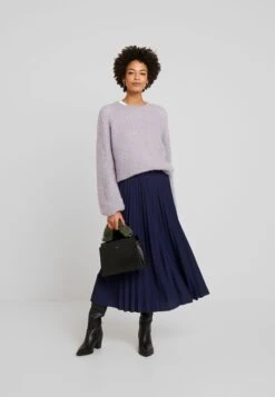 Anna Field Plisse A-Line Midi Skirt - Jupe Trapèze - Maritime Blue -Anna Field Soldes 209f8122023c493e962f16a4f655345c