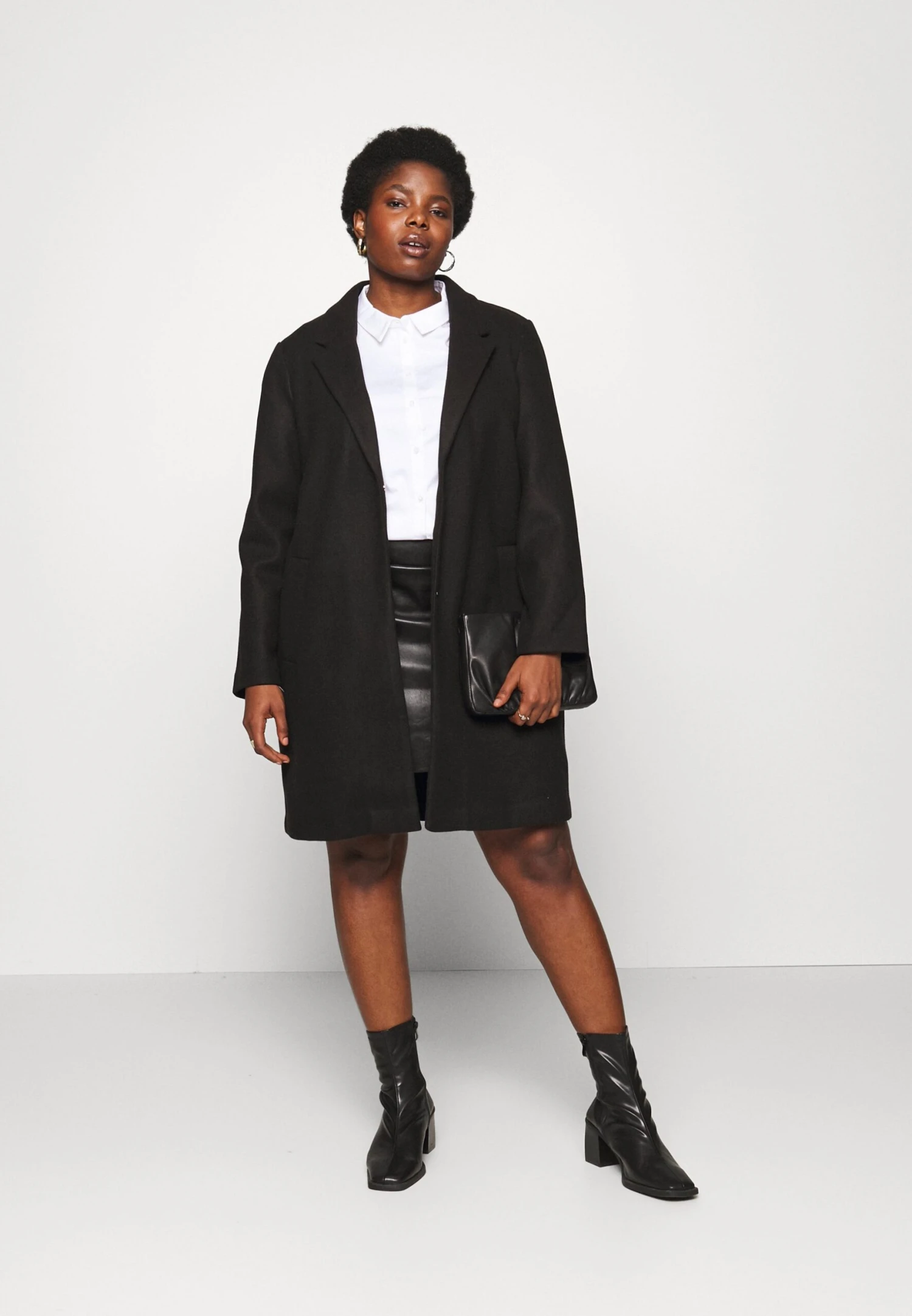 Vero Moda Curve Vmcpop Coat - Manteau Classique - Black 4 Vero Moda Curve Vmcpop Coat - Manteau Classique - Black - Image 2