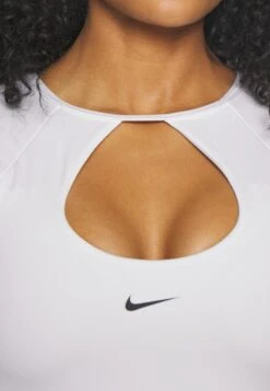 Nike Performance Bra Crop - T-Shirt À Manches Longues - White/Black -Anna Field Soldes 332b873a944241b5b99fd137052acfa5