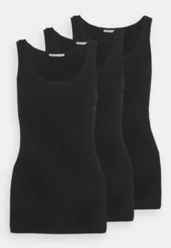 Anna Field Basic Tank 3Er Pack - Débardeur - Black/Black/Black