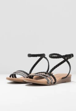 Anna Field Sandales - Black/Silver -Anna Field Soldes 4cbe477375bf4918b1884379bad2b032
