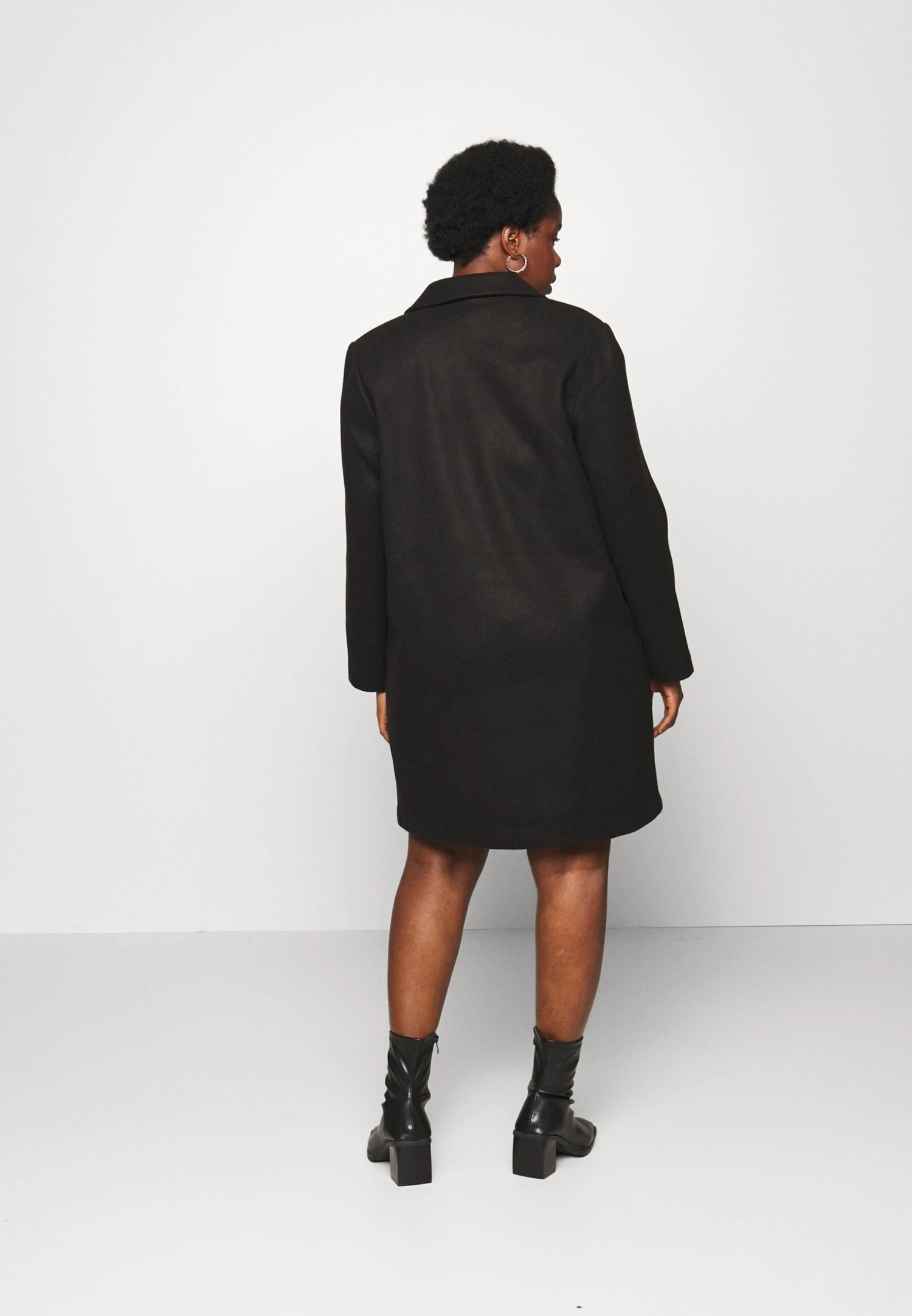 Vero Moda Curve Vmcpop Coat - Manteau Classique - Black 5 Vero Moda Curve Vmcpop Coat - Manteau Classique - Black - Image 3