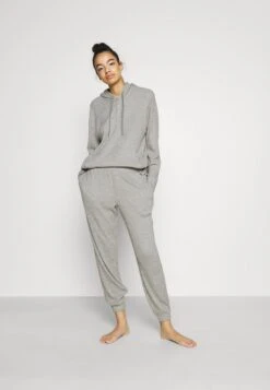 CALVIN KLEIN UNDERWEAR Ease Hoodie - Haut De Pyjama - Grey Heather -Anna Field Soldes 54a3f326e0204623906250bb15e562bb