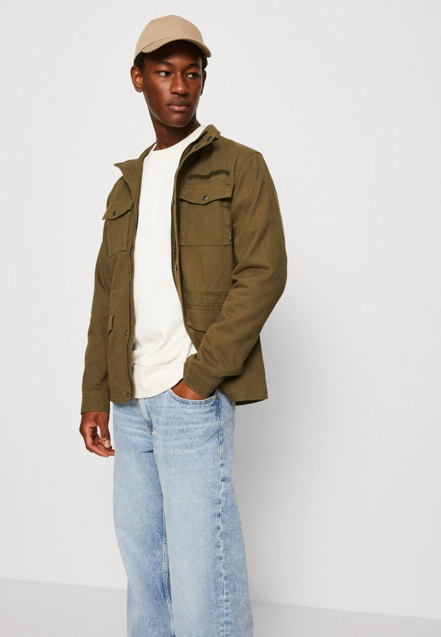 Only & Sons Onsdennis Field Jacket Unisex - Veste Légère - Olive Night 6 Only & Sons Onsdennis Field Jacket Unisex - Veste Légère - Olive Night - Image 4