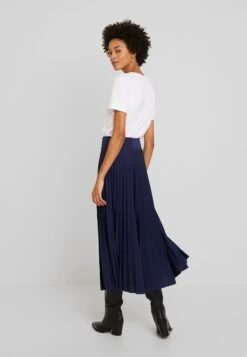 Anna Field Plisse A-Line Midi Skirt - Jupe Trapèze - Maritime Blue -Anna Field Soldes 5e377213776043ae87e0befe2a75e8ca