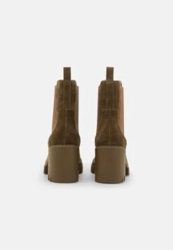 Pier One Leather - Bottines À Talons Hauts - Khaki -Anna Field Soldes 82e4380308ac44f19d33d6cff9f92202