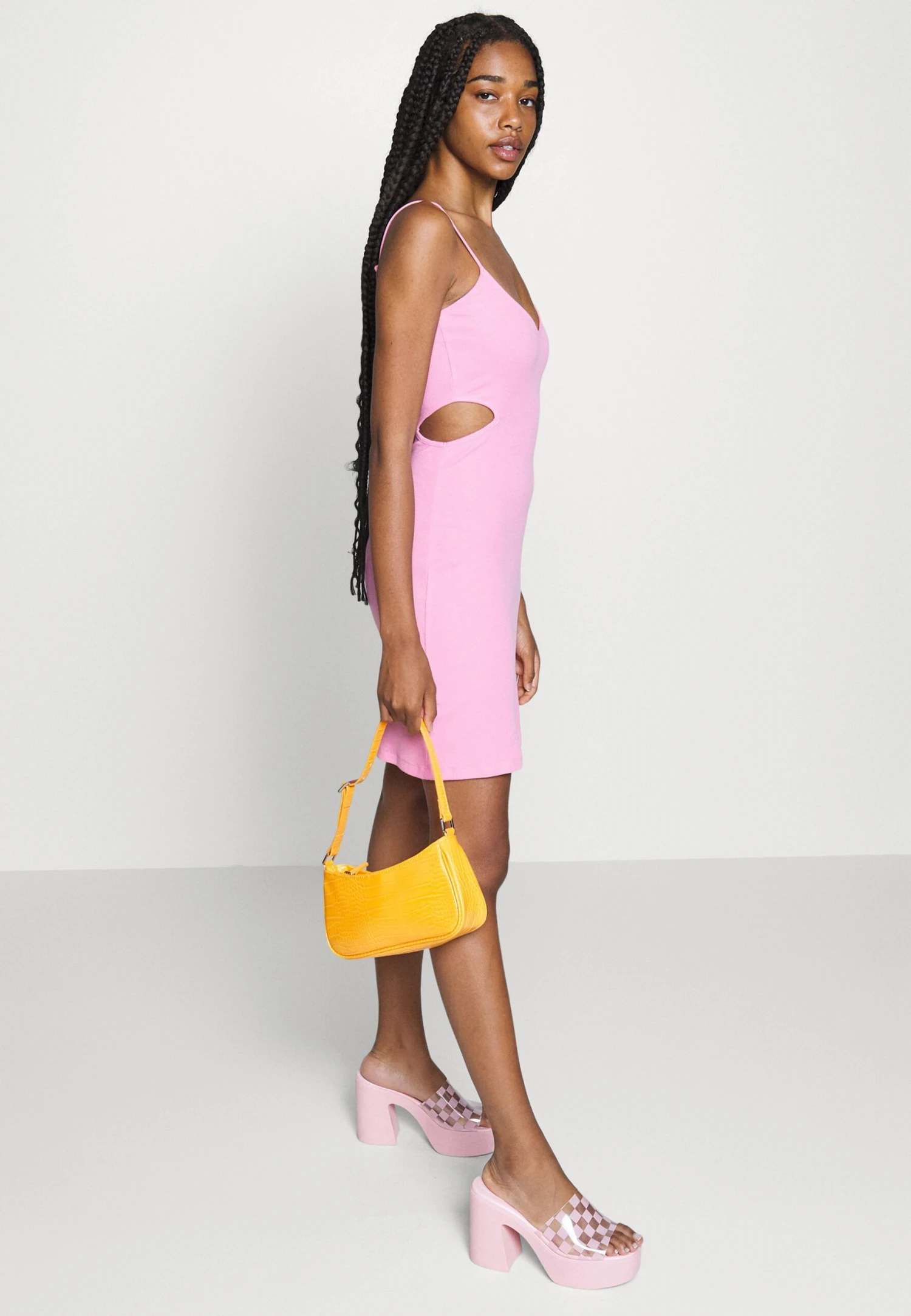 Even&Odd Flare Mini Dress - Robe De Jour - Pink 7 Even&Odd Flare Mini Dress - Robe De Jour - Pink - Image 5