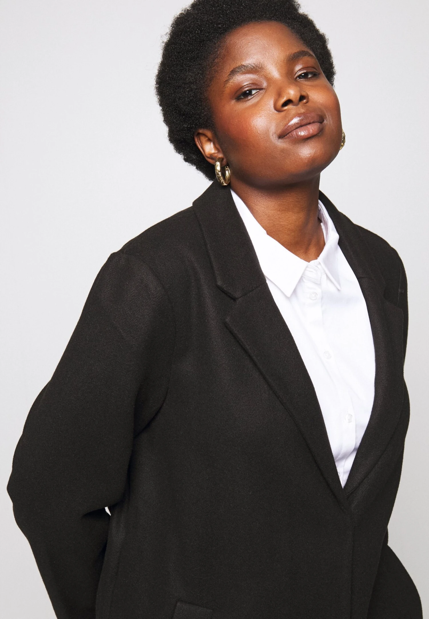 Vero Moda Curve Vmcpop Coat - Manteau Classique - Black 6 Vero Moda Curve Vmcpop Coat - Manteau Classique - Black - Image 4