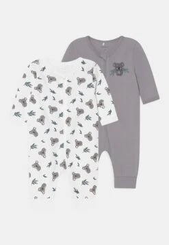 NAME IT Nbnnightsuit Zip Silver Koala Unisex 2 Pack - Pyjama - Grey
