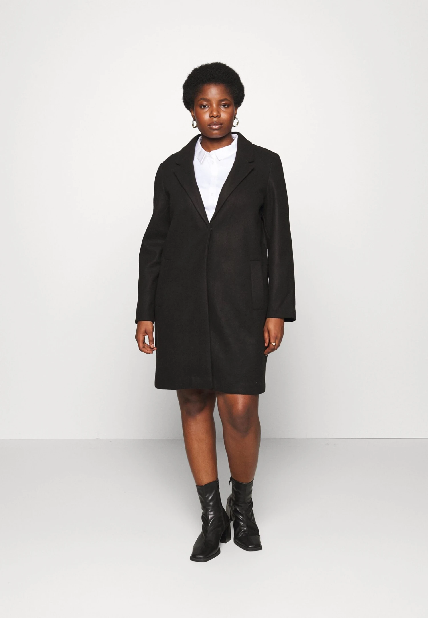 Vero Moda Curve Vmcpop Coat - Manteau Classique - Black 3 Vero Moda Curve Vmcpop Coat - Manteau Classique - Black