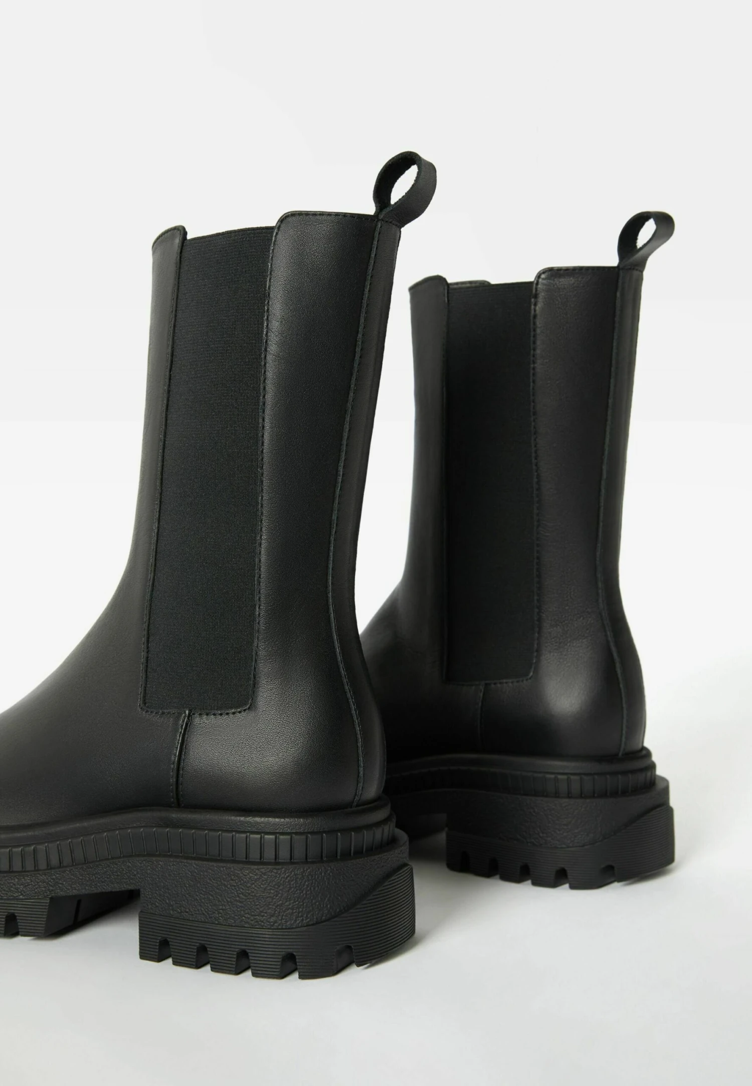BERSHKA Flat With Elastic Gores - Boots À Talons - Black 8 BERSHKA Flat With Elastic Gores - Boots À Talons - Black - Image 6