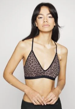 Pieces Pcmylli Bra - Brassière - Black/Leo -Anna Field Soldes bdada5de902a40a998434aded2657a5e