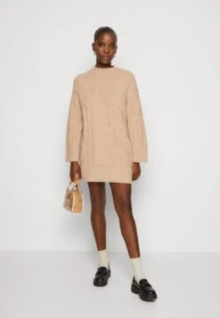 Even&Odd Perkin Ausschnitt Mini Strickkleid - Robe Pull - Tan -Anna Field Soldes bfb64b684f1a4d6fbc786f1f1a20bfe7