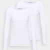 Anna Field 2 Pack - T-Shirt Ă Manches Longues - White 2 Anna Field 2 Pack - T-Shirt Ă Manches Longues - White -Anna Field Soldes c4ad72790eee46ecb70ca31ffe136e87