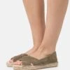Anna Field Leather - Ballerines À Bout Ouvert - Khaki -Anna Field Soldes c5484c36c8ed4868b089d5f28631e8b8