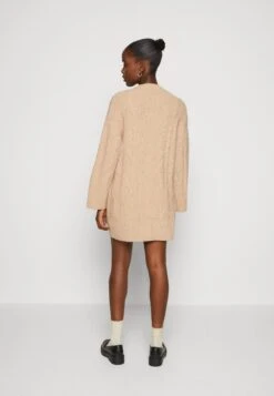 Even&Odd Perkin Ausschnitt Mini Strickkleid - Robe Pull - Tan -Anna Field Soldes de1933a895cc4f7a98c1f7892fea1b1a