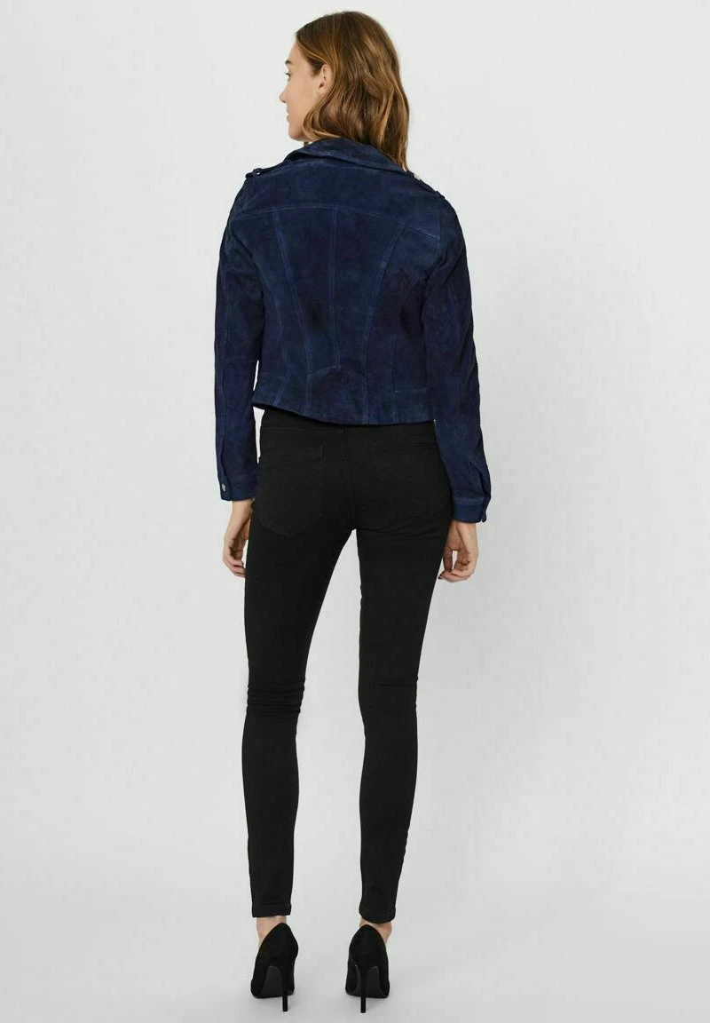 Vero Moda Veste En Cuir - Navy Blazer 5 Vero Moda Veste En Cuir - Navy Blazer - Image 3