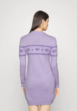 Chiara Ferragni Maxilogo Dress - Robe Pull - Purple -Anna Field Soldes ed878329a61546cb83368c8456289cb0