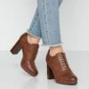 Anna Field Comfort - Bottines À Talons Hauts - Cognac -Anna Field Soldes f8cb32fd09b848f4a40bc3986a441fd5